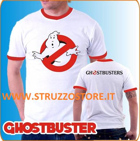 T-Shirt Maglia ghostbusters fantasma ghost busters 